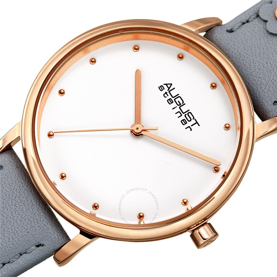 August Steiner Quartz White Dial Ladies Watch AS8260GY - Dawson Watches #2