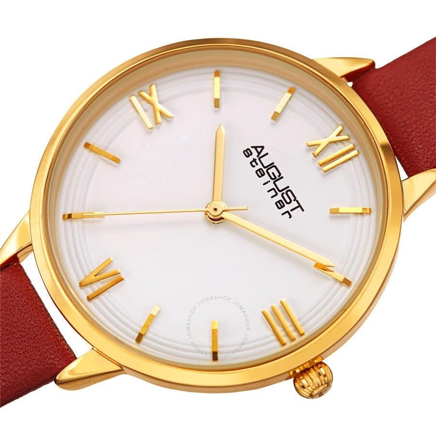 August Steiner Quartz White Dial Ladies Watch AS8263RD - Dawson Watches #2
