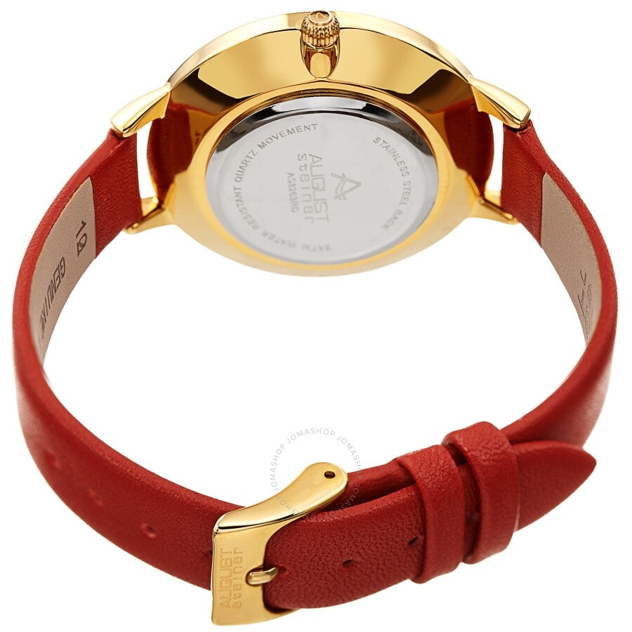 August Steiner Quartz White Dial Ladies Watch AS8263RD - Dawson Watches #4