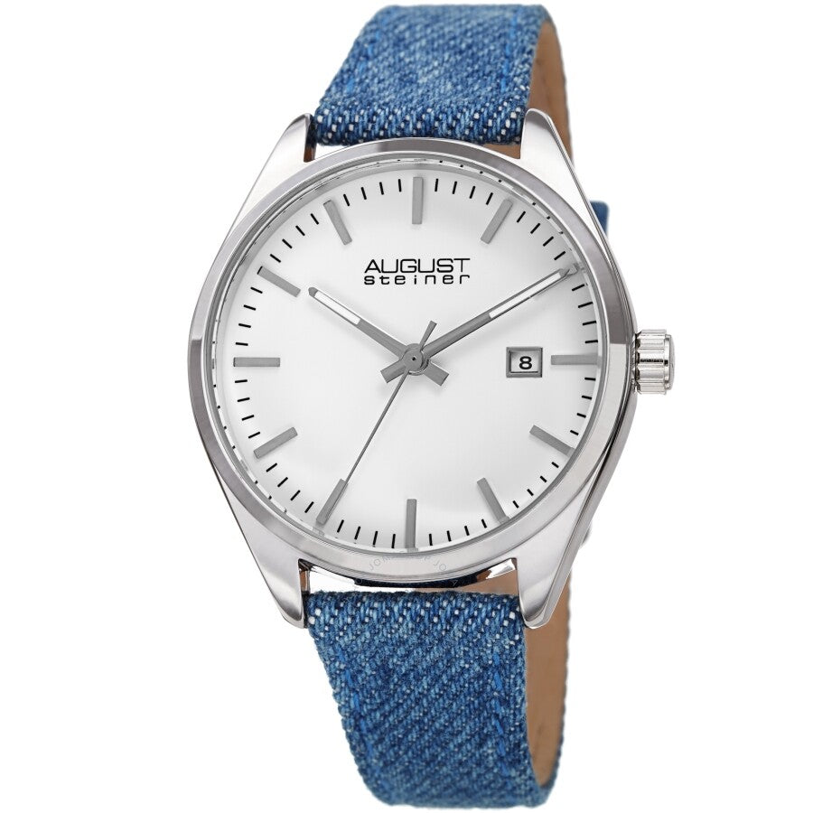 August Steiner Quartz White Dial Ladies Watch AS8266SS - Dawson Watches