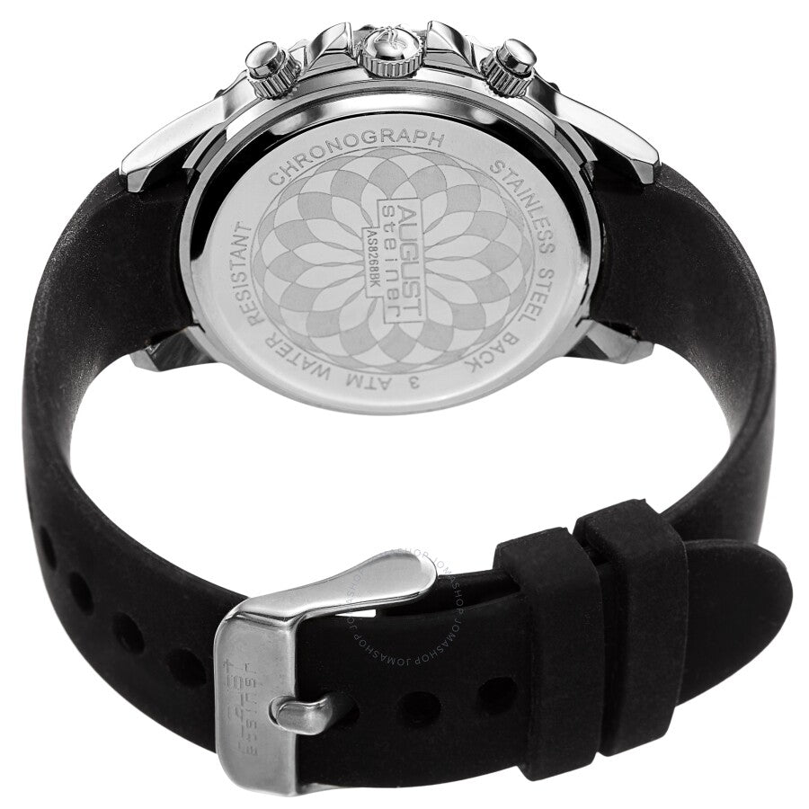 August Steiner Chronograph Quartz White Dial Ladies Watch AS8268BK - Dawson Watches #4