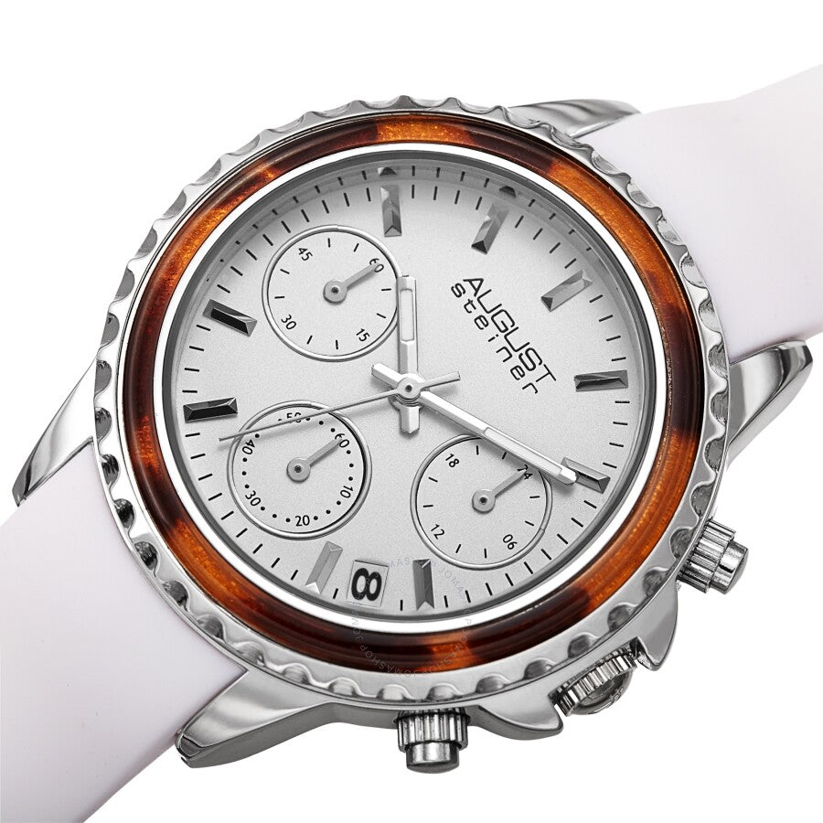August Steiner Chronograph Quartz White Dial Ladies Watch AS8268WT - Dawson Watches #2