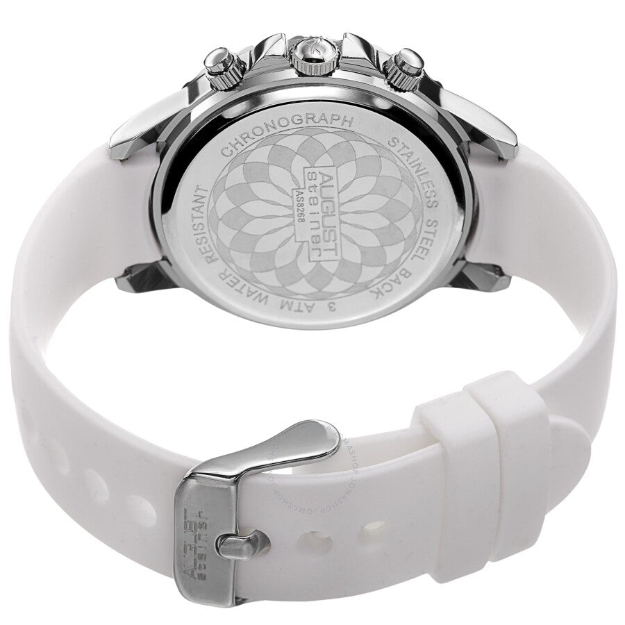 August Steiner Chronograph Quartz White Dial Ladies Watch AS8268WT - Dawson Watches #4