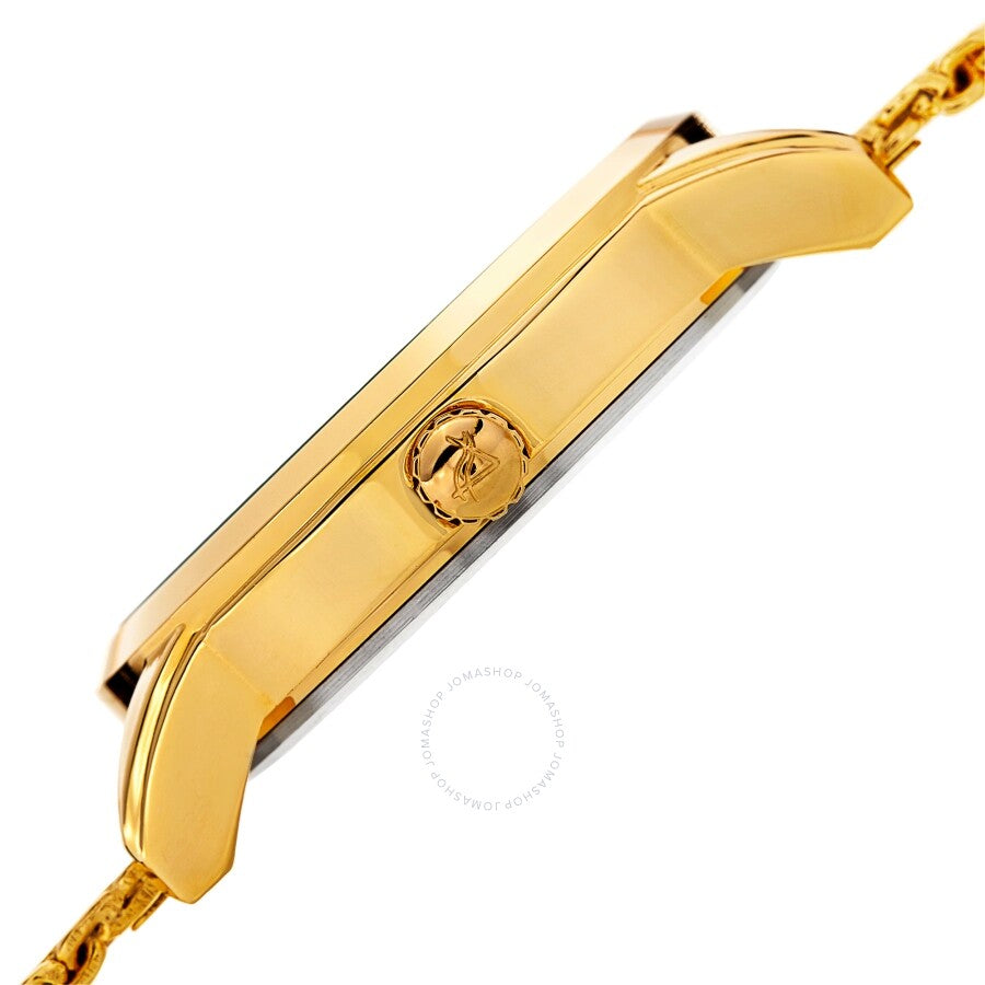 August Steiner White Dial Yellow Gold-tone Mesh Men's Watch AS8195YG - Dawson Watches #3