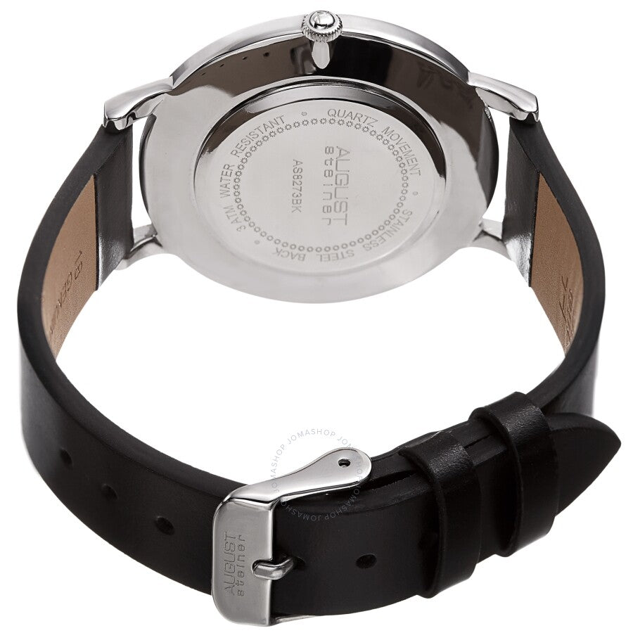 August Steiner Quartz Crystal White Dial Men's Watch AS8273BK - Dawson Watches #4