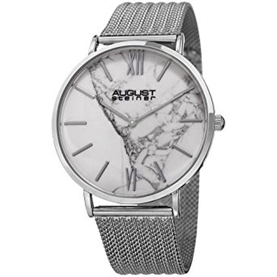 August Steiner White Dial Men's Watch AS8218SS - Dawson Watches