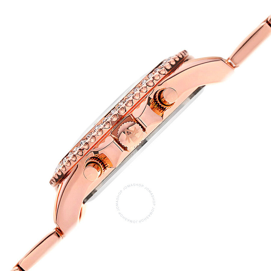 August Steiner White Dial Rose Gold-tone Ladies Watch AS8100RG - The Watches Men & Co #3