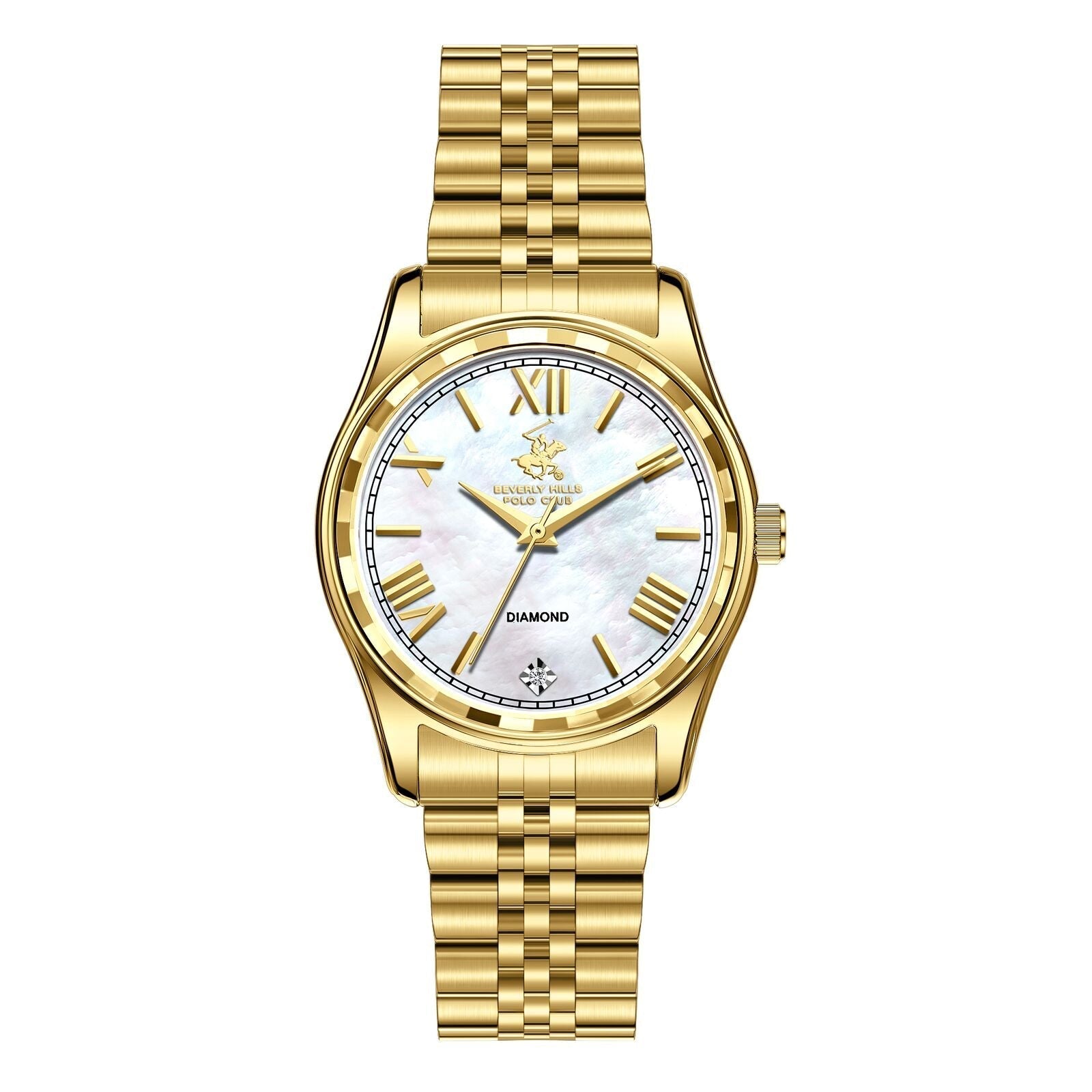 Beverly Hills Polo Club Gold Stainless Steel Ladies Watch - BP3808C.120