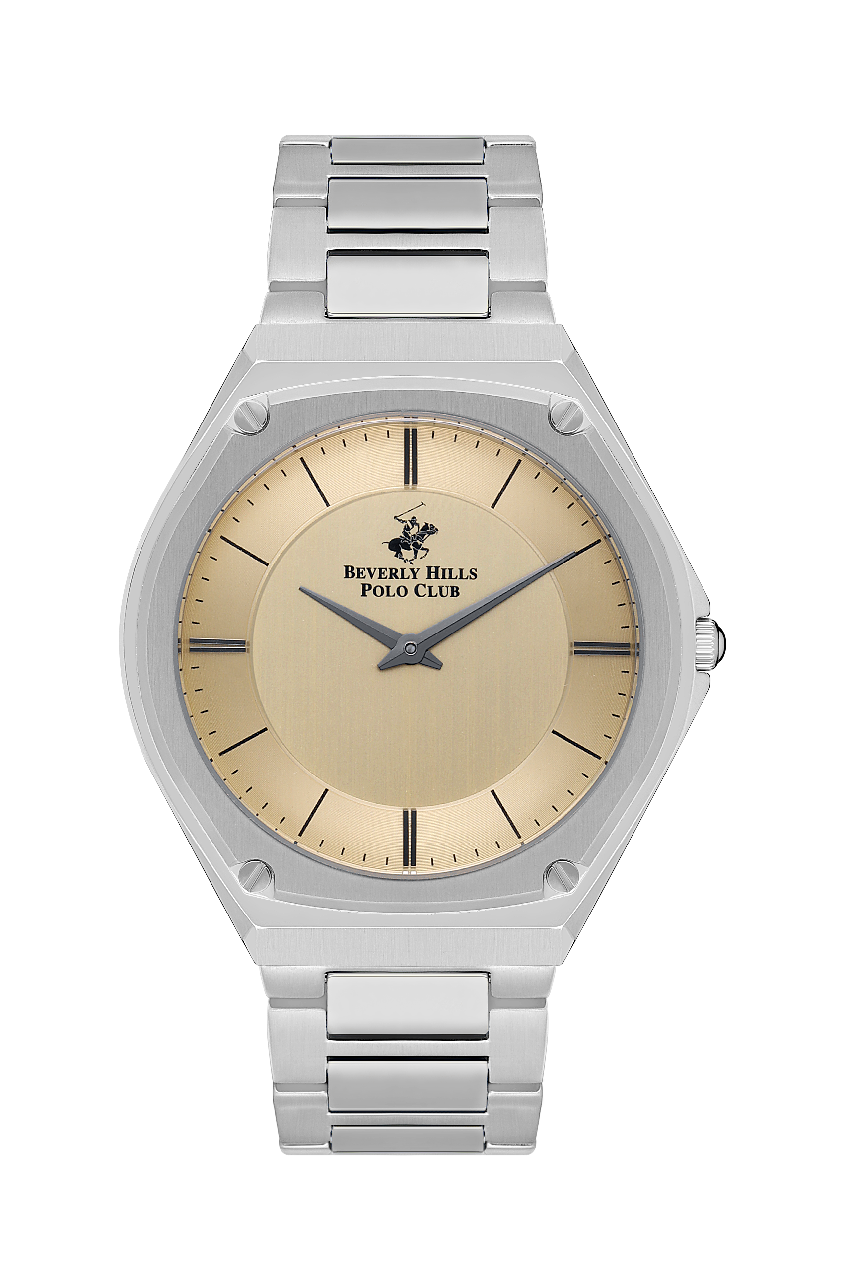 BEVERLY HILLS POLO CLUB Men’s Silver Analog Metal Watch – BP3545X.370 - Watch