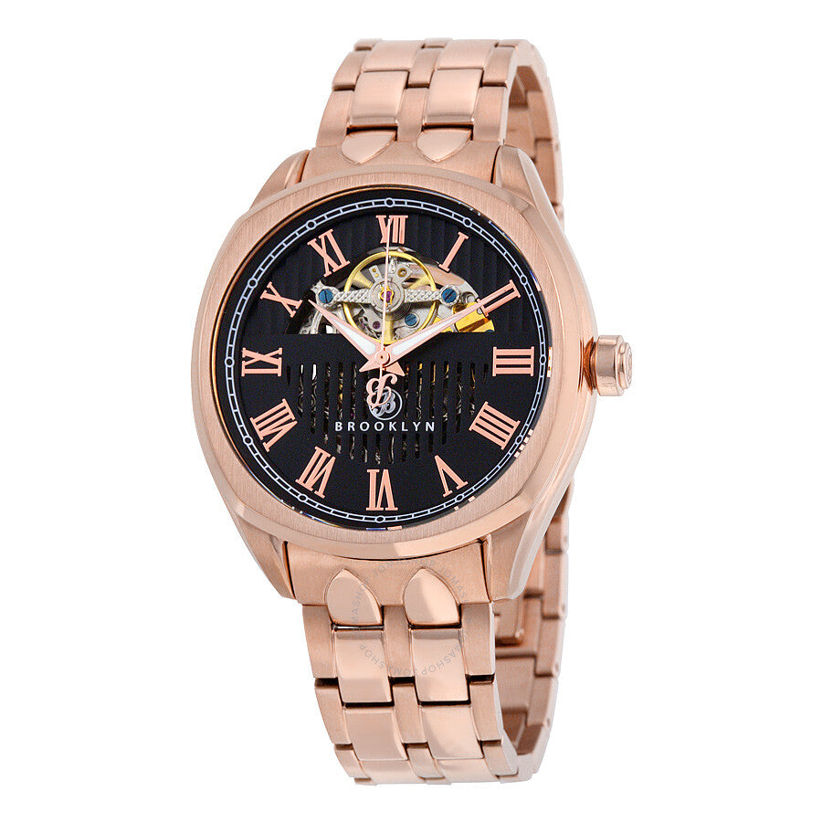 Brooklyn Dunham Skeleton Automatic Black Dial Men's Watch 202-M3262 - Dawson Watches