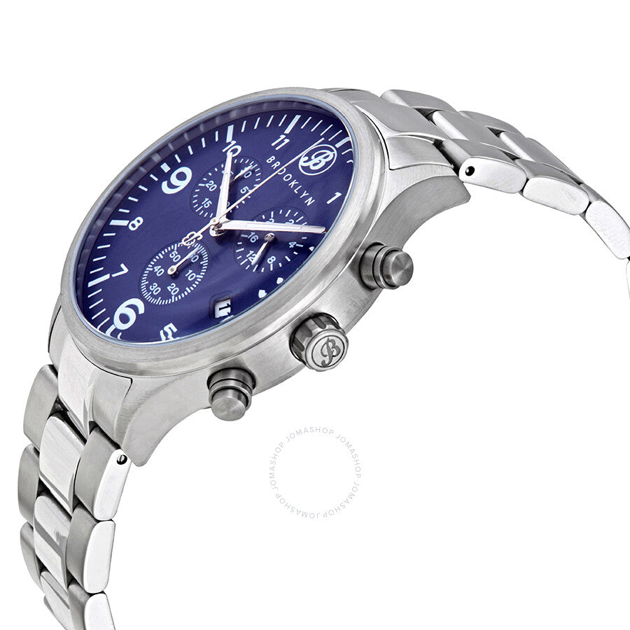 Brooklyn Watch Co. Bedford Brownstone II Quartz Blue Dial Men's Watch 308-BLU-2 - Dawson Watches #2