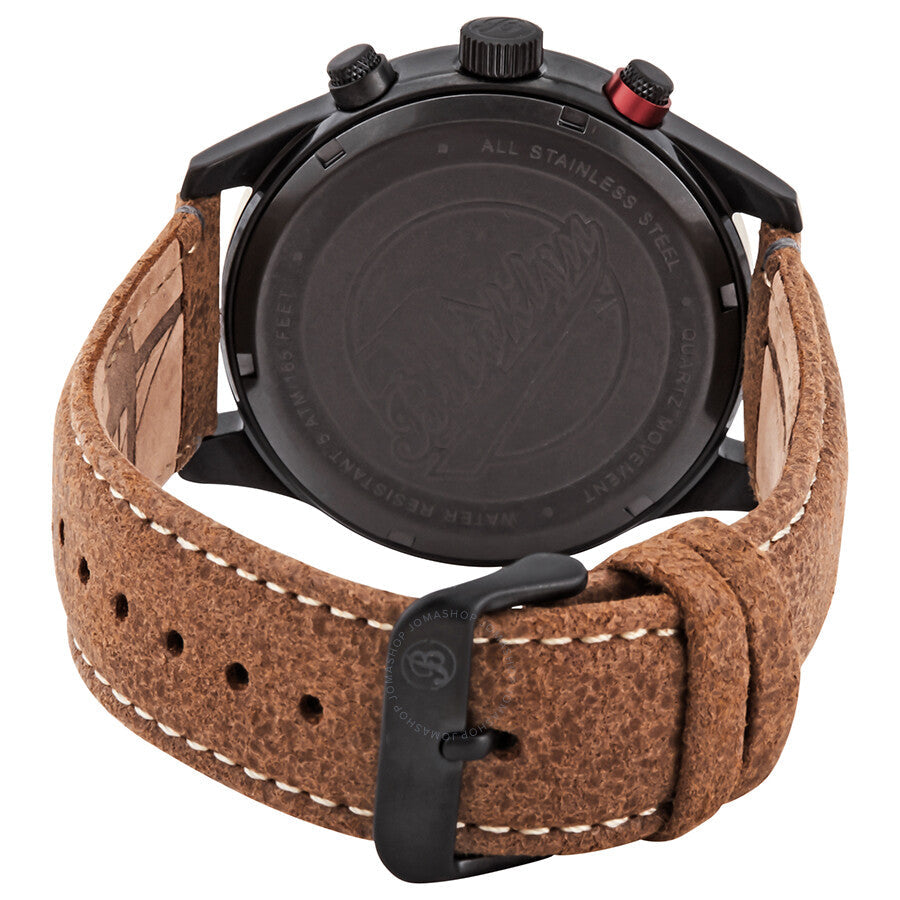 Brooklyn Watch Co. Stuyvesant Quartz Black Dial Men's Watch BW-8128-BQ-01-LBRW - Dawson Watches #3