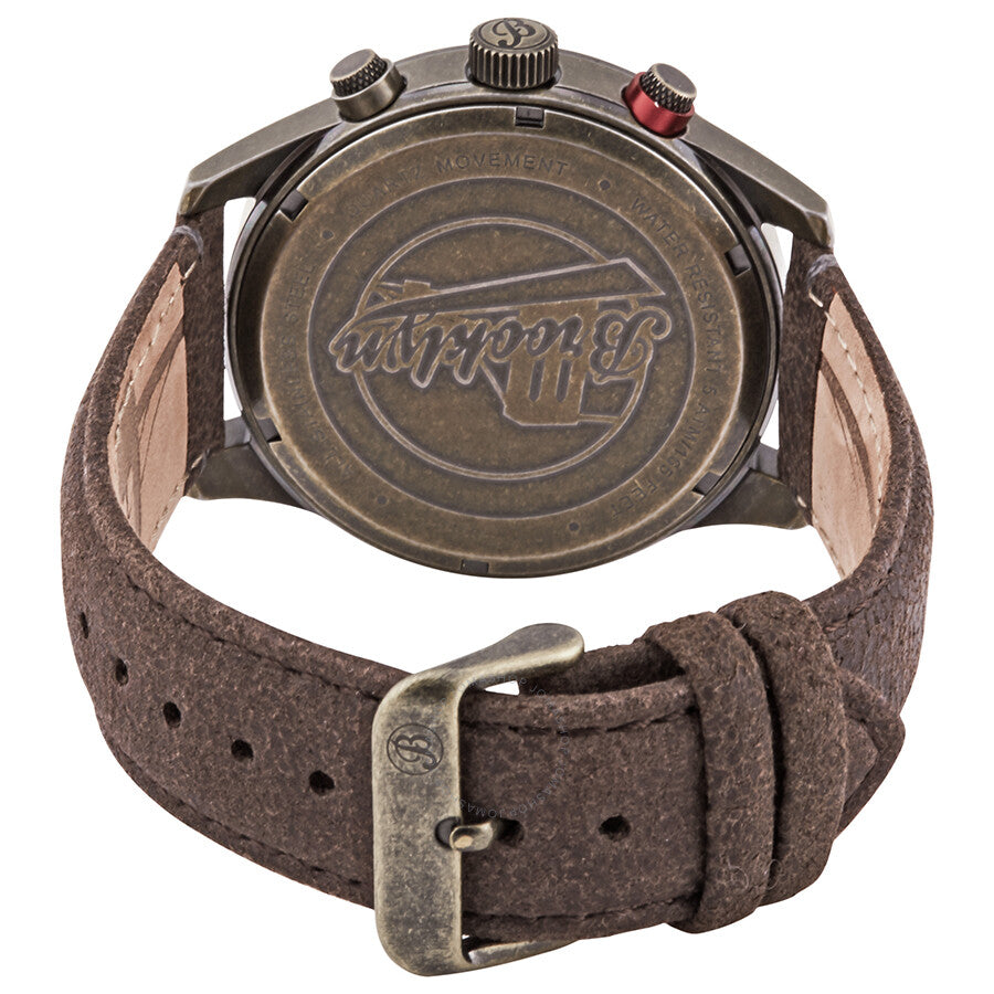 Brooklyn Watch Co. Stuyvesant Quartz Black Dial Men's Watch BW-8128-CQ-014-BRW - Dawson Watches #3
