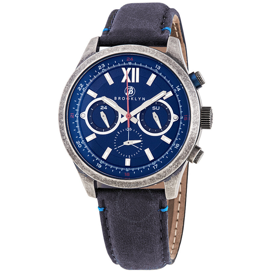 Brooklyn Watch Co. Stuyvesant Quartz Blue Dial Men's Watch BW-8128-SQ-03 - Dawson Watches