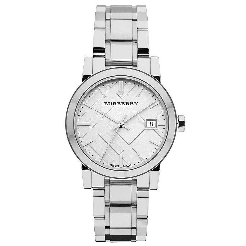 Burberry Women’s Swiss Made Stainless Steel Silver Dial Women's Watch  BU9100 - Dawson Watches