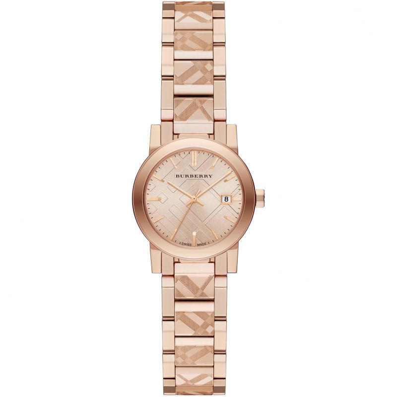 Burberry Women’s Swiss Made Stainless Steel Rose Gold Dial Women's Watch  BU9235 - Dawson Watches