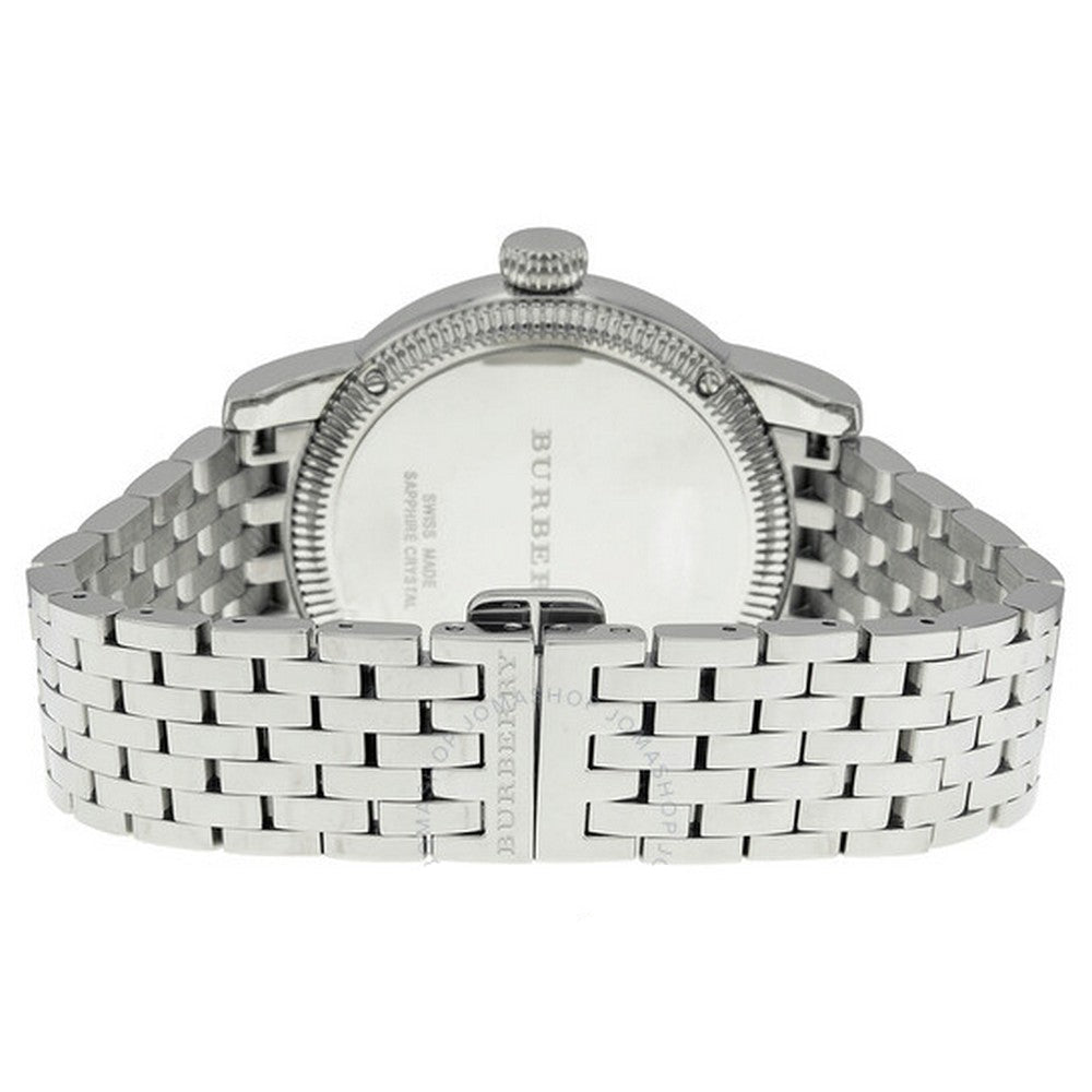 Burberry Analog White Dial Silver Steel Strap Watch for Women - BU7838