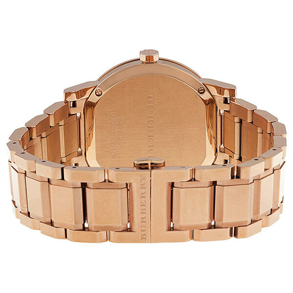 Burberry Brown Check Pattern Dial Rose Gold-plated Unisex Watch BU9005 - BigDaddy Watches #3