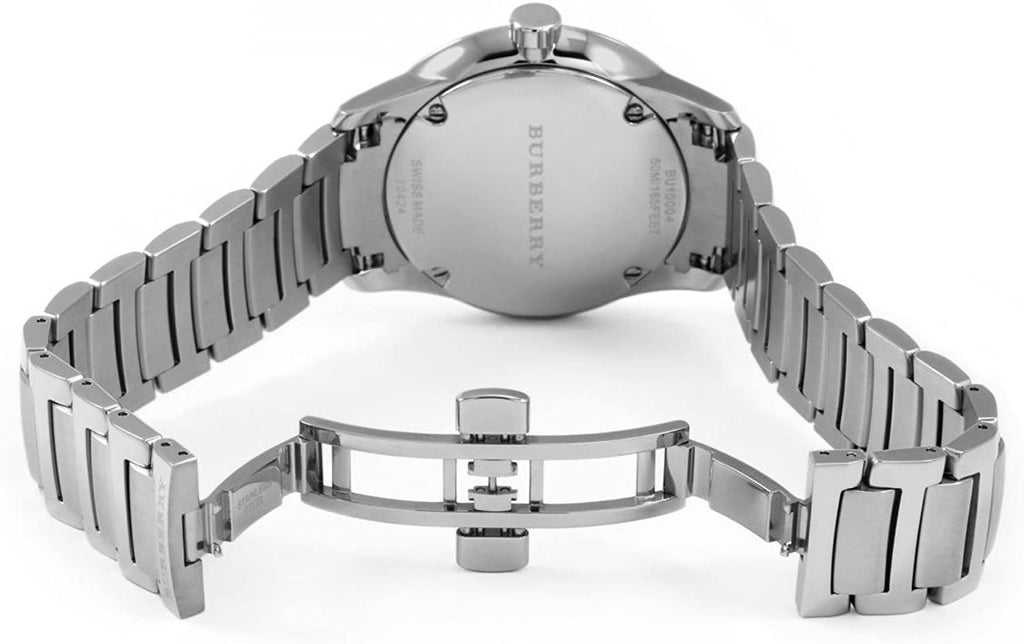 Burberry Men’s Swiss Made Quartz Stainless Steel Silver Dial Men's Watch BU10004 - Dawson Watches #3