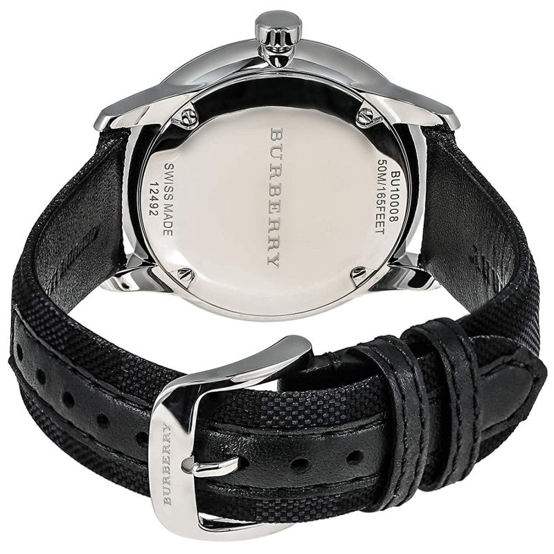 Burberry Men's Check Stamped Round Dial Men's Watch BU10008 - Dawson Watches #3
