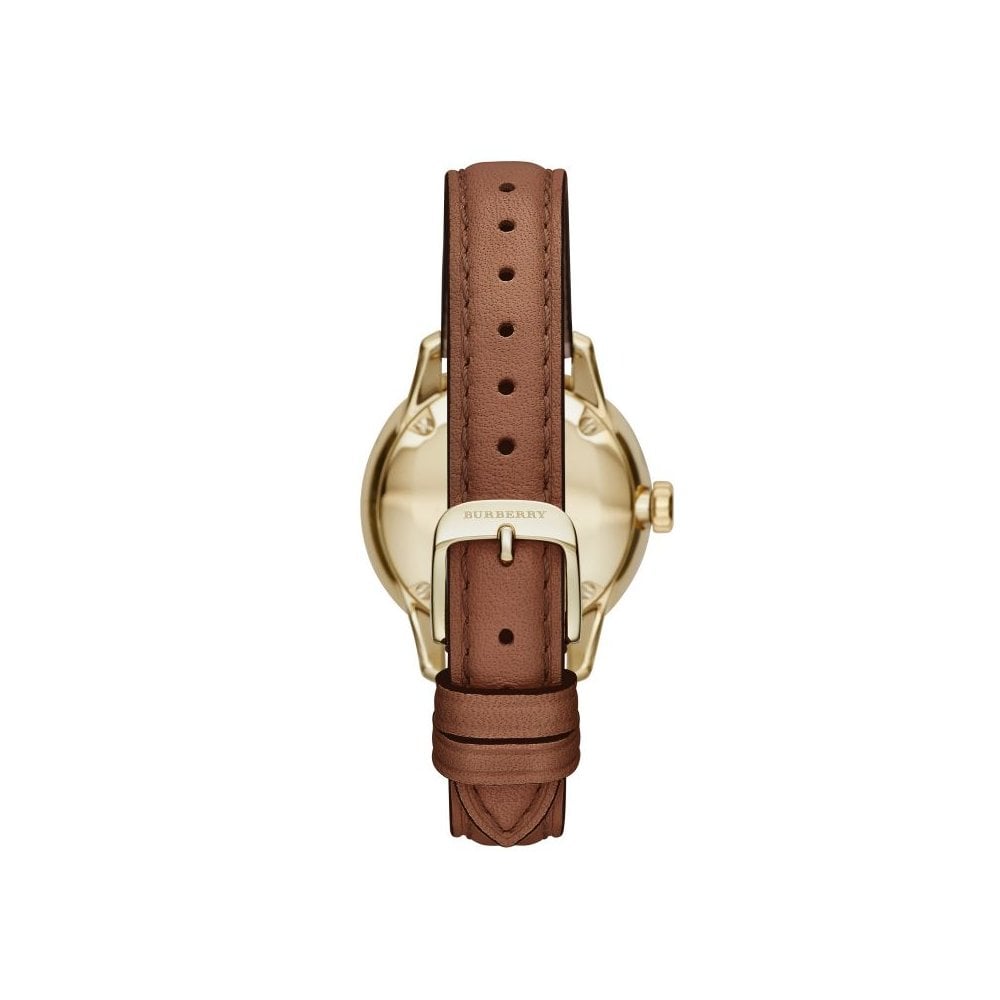 Burberry Women’s Swiss Made Leather Strap Gold Dial Women's Watch BU10101 - Dawson Watches #3