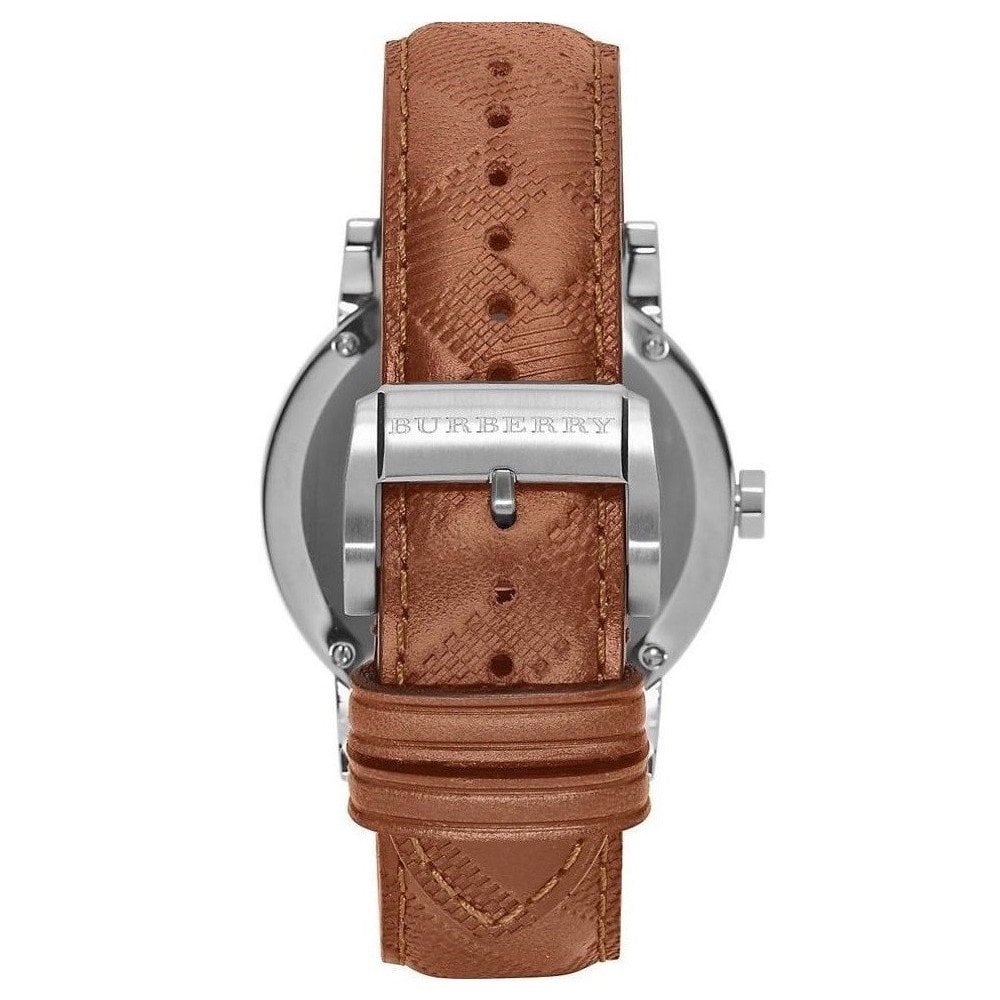 Burberry Men’s Swiss Made Leather Strap Black Dial Men's Watch BU9905 - Dawson Watches #3