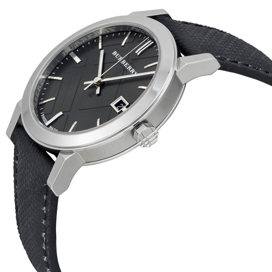 Burberry Grey Dial Black Polyvinyl Strap Men's Watch BU9030 - BigDaddy Watches #2
