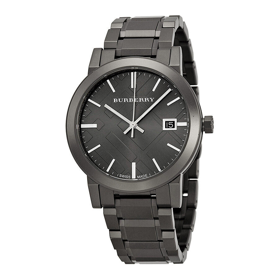 Burberry Grey Dial Grey Ion-plated Men's Watch BU9007 - BigDaddy Watches