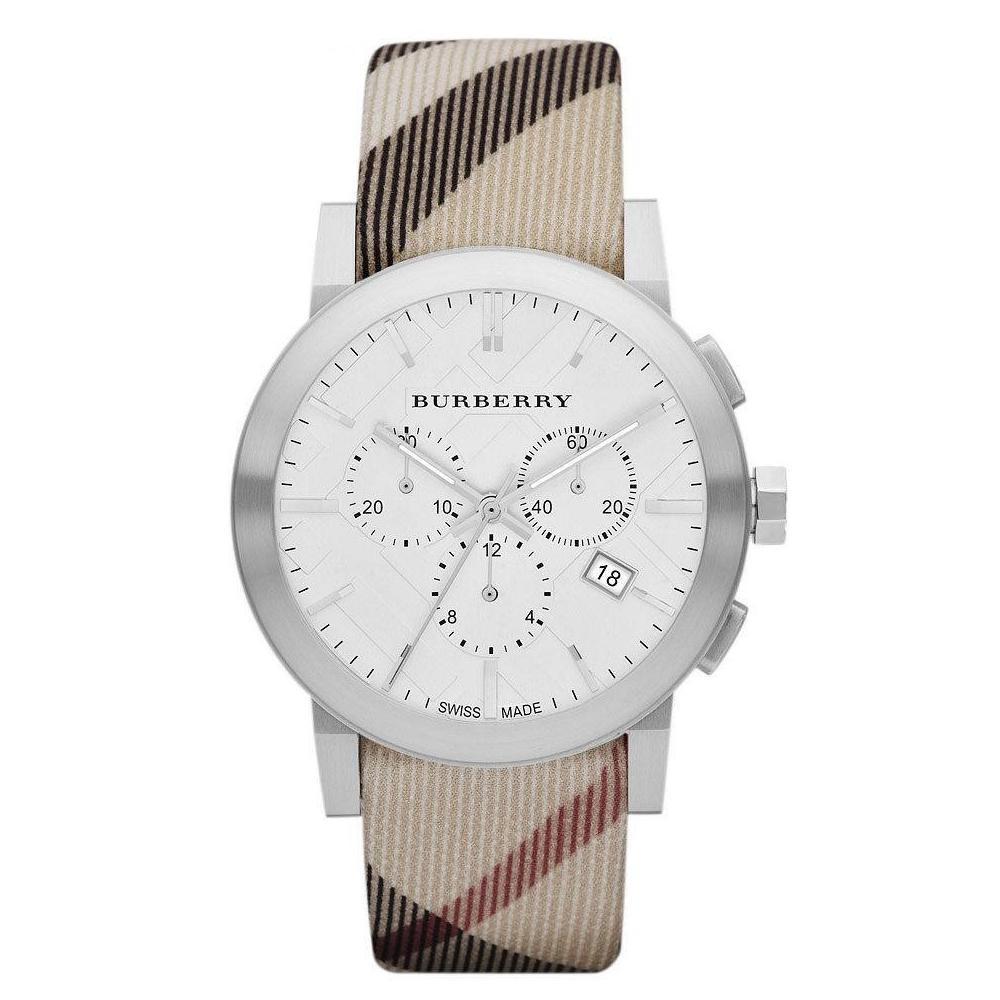 Burberry Mens City Leather Strap Nova Check Men's Watch   BU9357 - Dawson Watches
