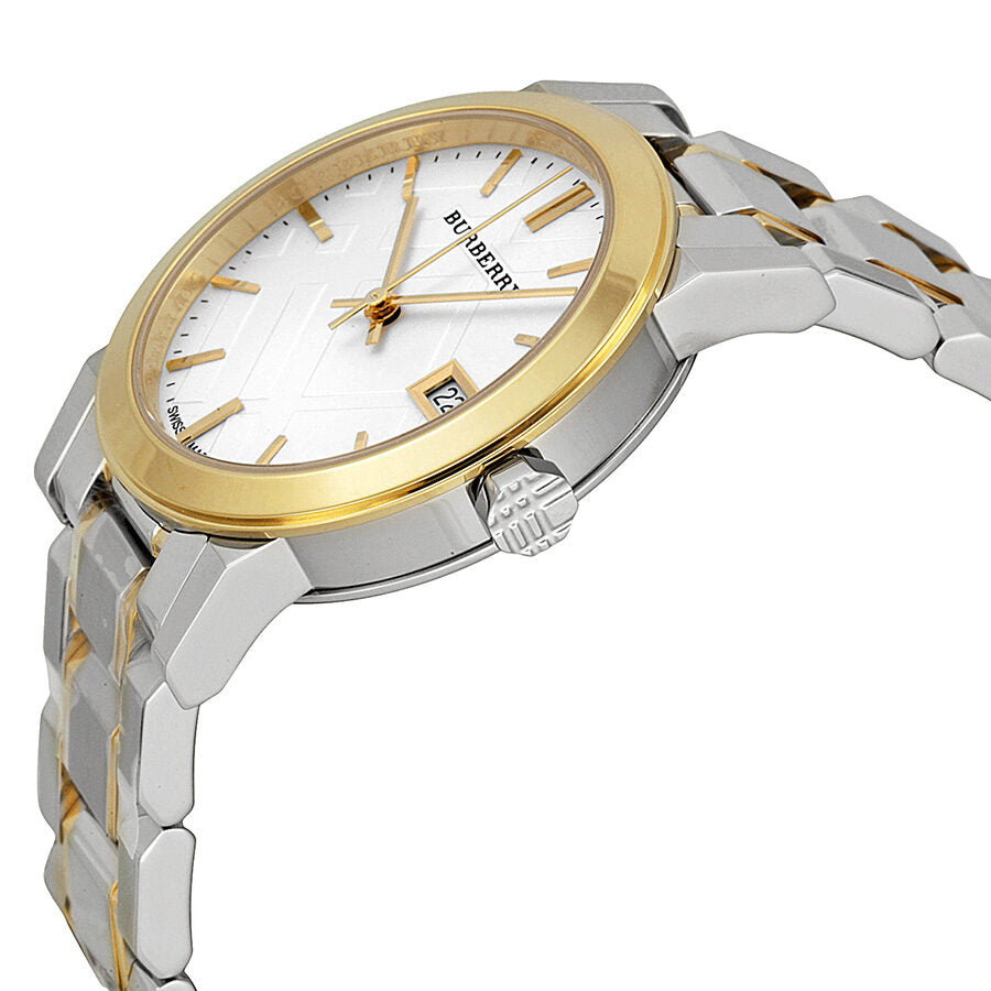 Burberry Silver Dial Two-tone Silver and Gold-tone Bracelet Ladies Watch BU9115 - BigDaddy Watches #2