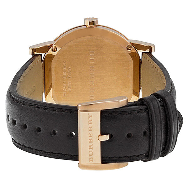 Burberry Taupe Check Pattern DialBrown Leather Strap Men's Watch BU9013 - BigDaddy Watches #3