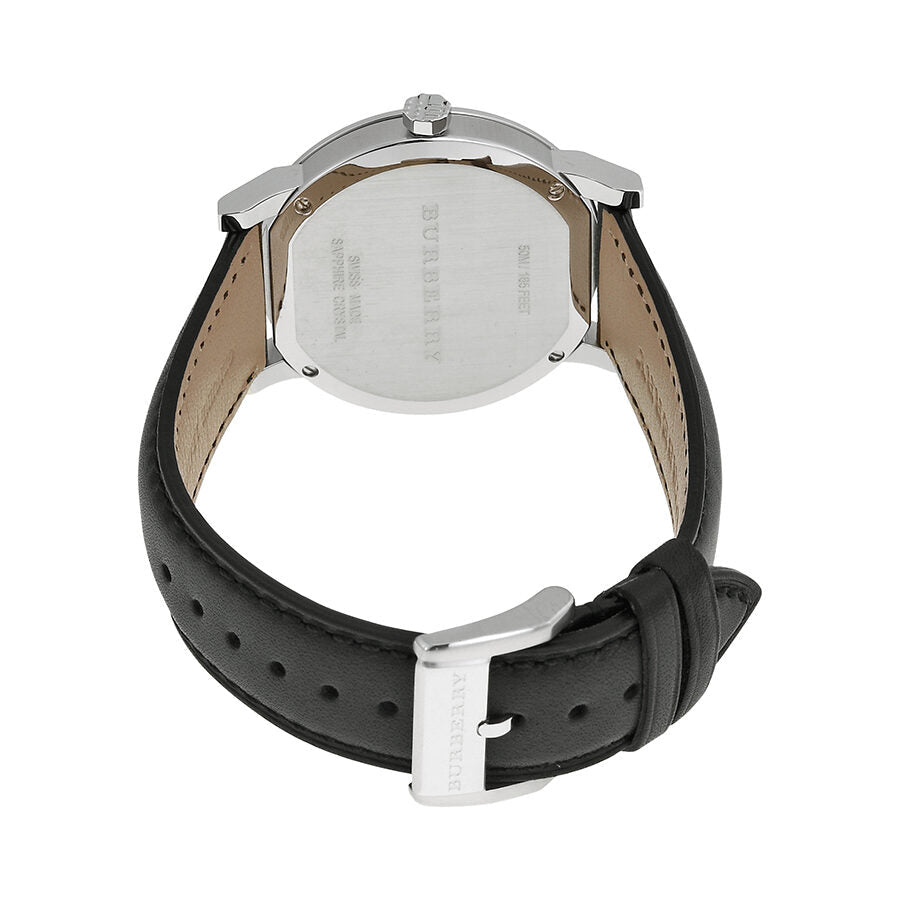 Burberry The City Silver Dial Black Leather Men's Watch BU9008 - BigDaddy Watches #3