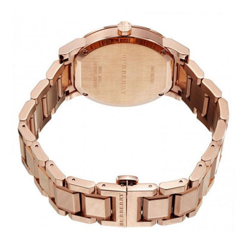 Burberry Women’s Swiss Made Quartz Rose Gold Stainless Steel White Dial Women's Watch BU9204 - Dawson Watches #3