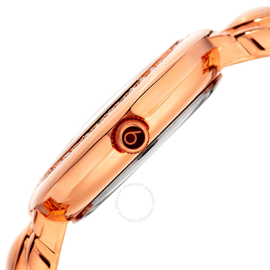 Burgi Argyle Style Crystal Rose Dial Ladies Watch BUR170RG - Dawson Watches #3