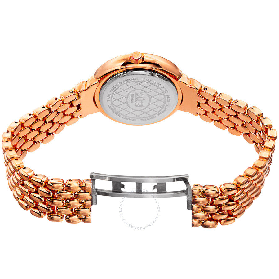 Burgi Argyle Style Crystal Rose Dial Ladies Watch BUR170RG - Dawson Watches #4
