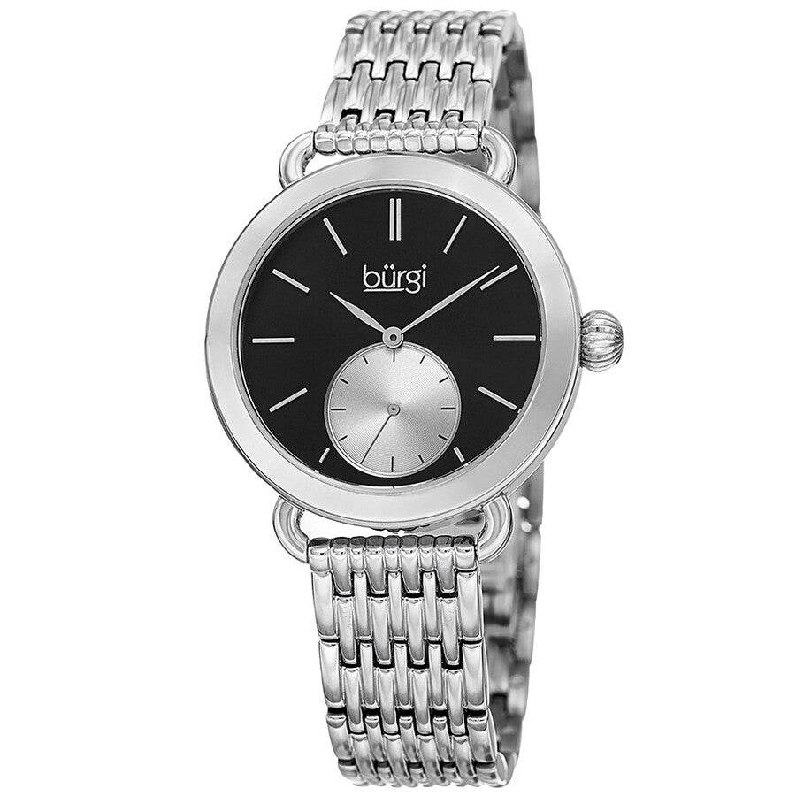 Burgi Black Dial Ladies Casual Watch BUR153SSB - Dawson Watches