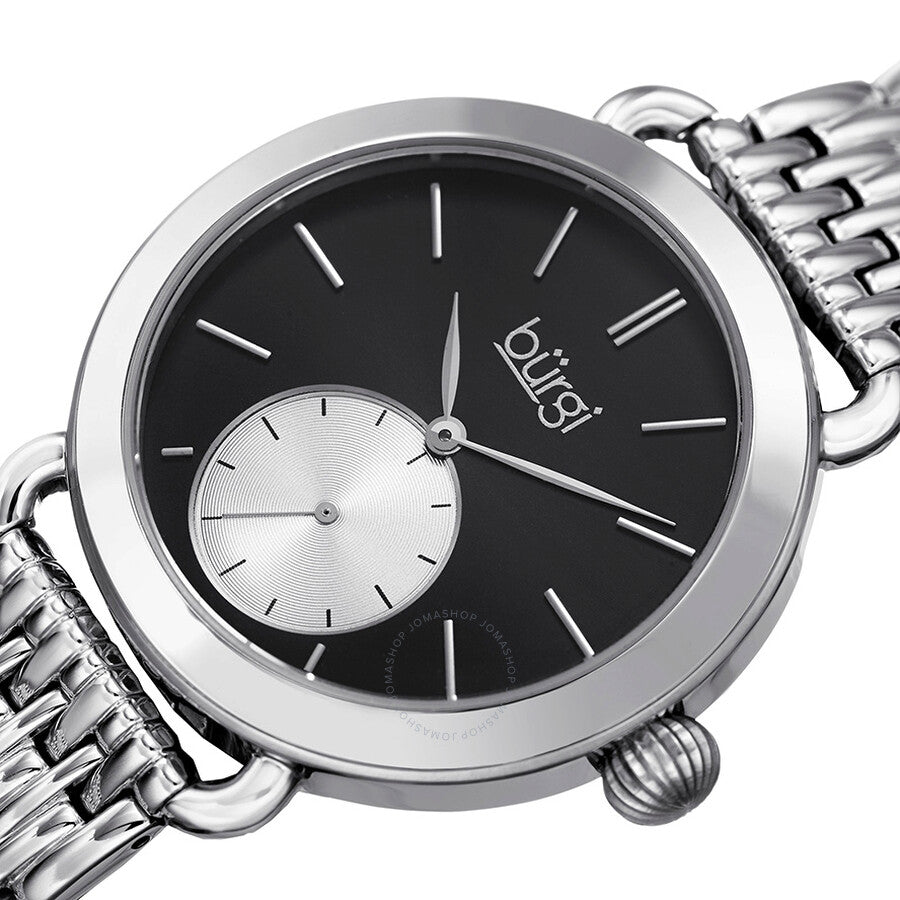 Burgi Black Dial Ladies Casual Watch BUR153SSB - Dawson Watches #2