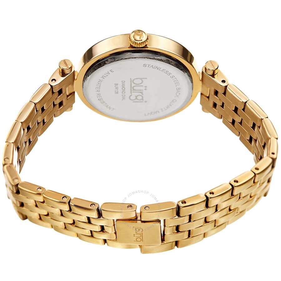 Burgi Flower Marker Quartz Diamond Green Dial Ladies Watch BUR223GN - Dawson Watches #4