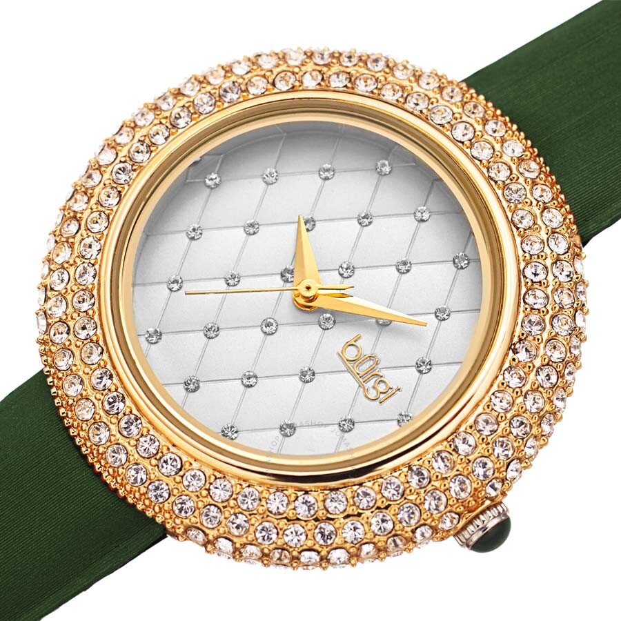 Burgi Argyle Style Quartz White Dial Ladies Watch BUR207GN - Dawson Watches #2