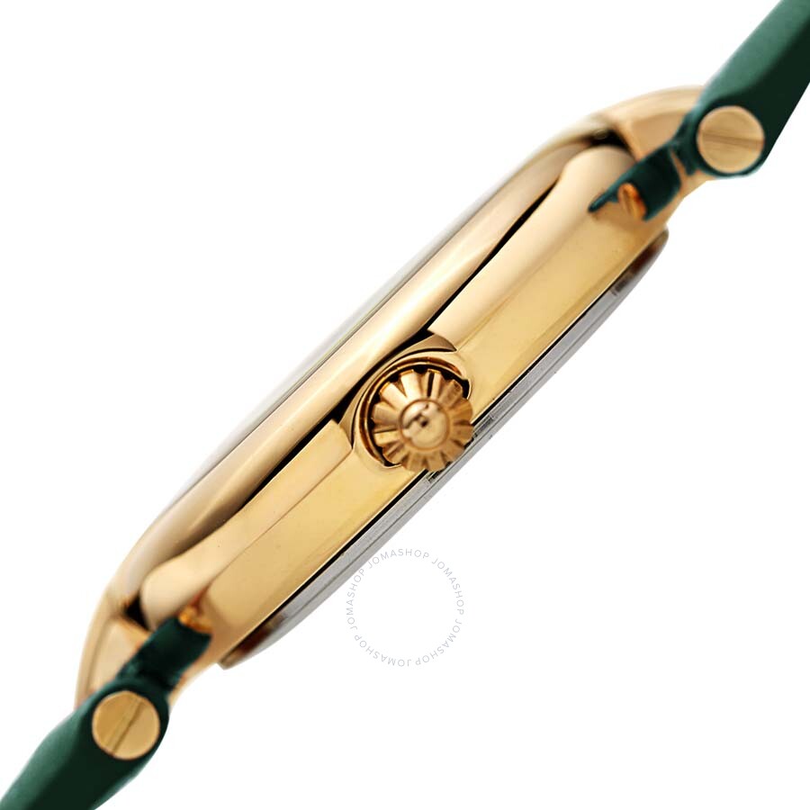 Burgi Green Ombre Swarovski Crystal Dial Green Leather Ladies Watch - Dawson Watches #3