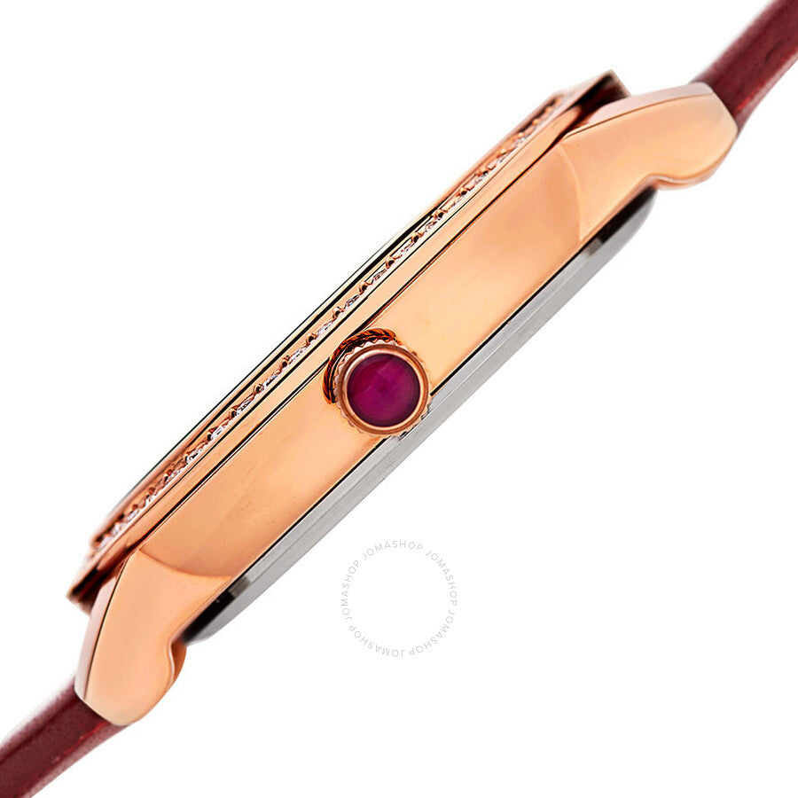Burgi Mother of Pearl Dial Red Leather Ladies Watch BUR159RD - Dawson Watches #4