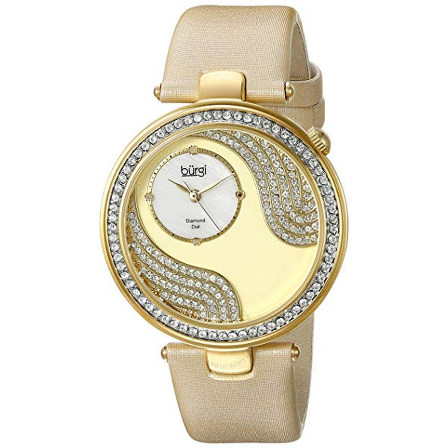 Burgi Pave Design Quartz Ladies Watch BUR155YG - Dawson Watches