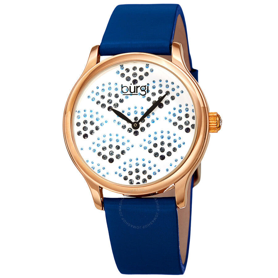 Burgi Pebble Style Quartz White Dial Ladies Watch BUR238BU - Dawson Watches