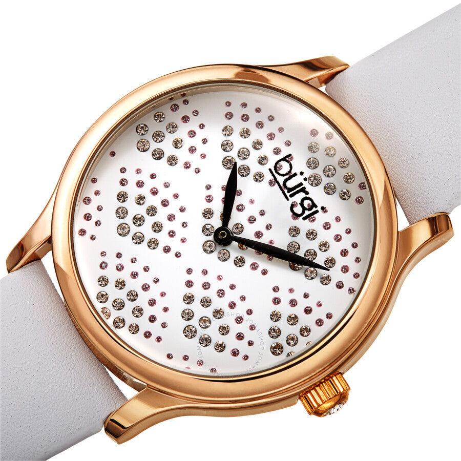 Burgi Pebble Style Quartz White Dial Ladies Watch BUR238WTR - Dawson Watches #2