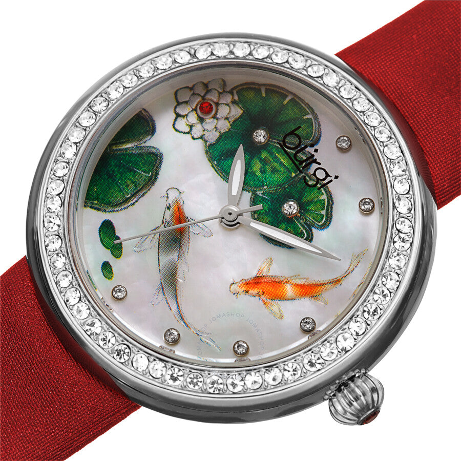 Burgi Quartz Beige Koi Fish Dial Ladies Watch BUR188RD - Dawson Watches #2