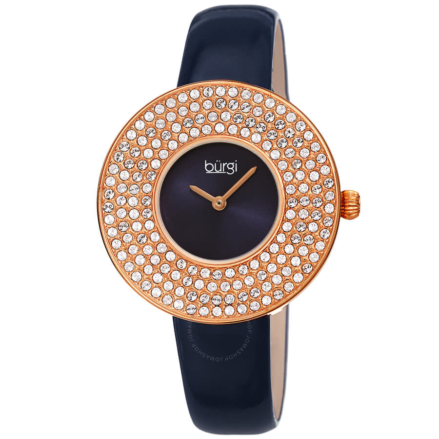Burgi Quartz Blue Dial Ladies Watch BUR272BU - Dawson Watches