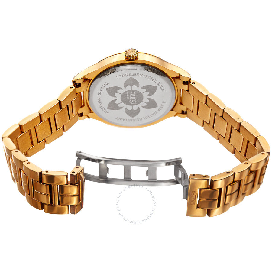 Burgi Quartz Brown Dial Yellow Gold-tone Ladies Watch BUR180YGBR - Dawson Watches #4