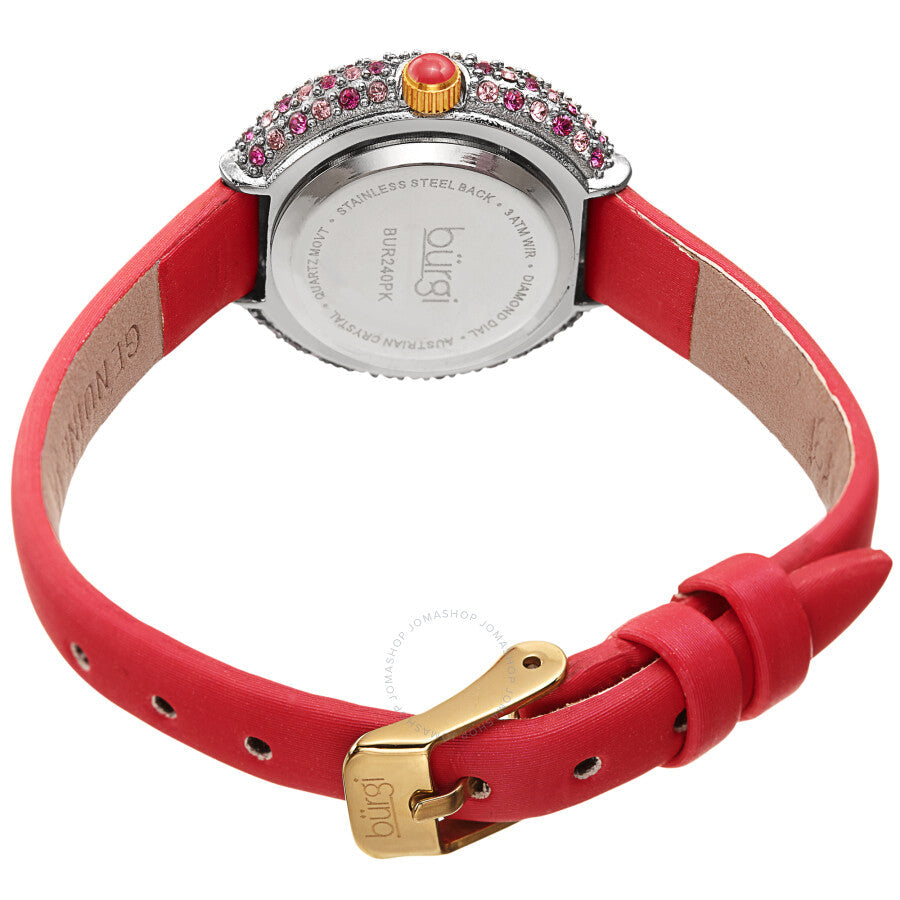 Burgi Quartz Diamond Pink Dial Ladies Watch BUR240PK - Dawson Watches #4