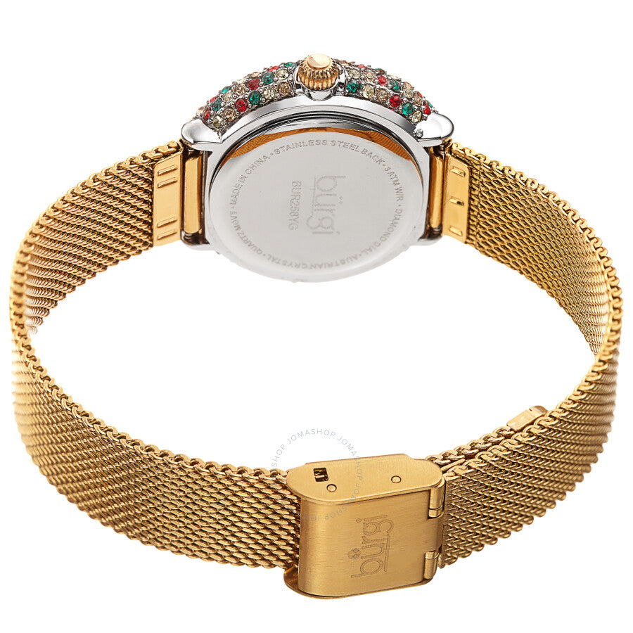 Burgi Quartz Diamond Silver Dial Ladies Watch BUR258YG - Dawson Watches #4