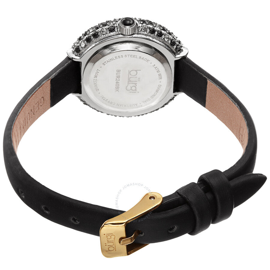 Burgi Quartz Diamond White Dial Ladies Watch BUR240BK - Dawson Watches #4